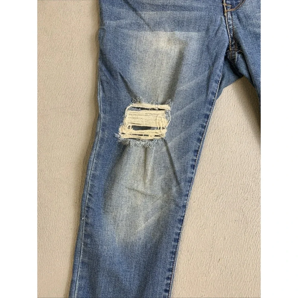 Catherine Malandrino Jeans Women's Size 6 Blue‎ Denim Pants Distressed Knees